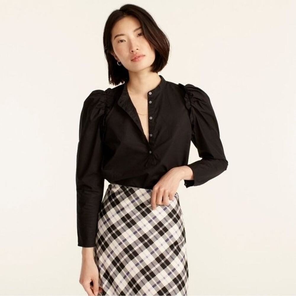 J. Crew Black Blouse